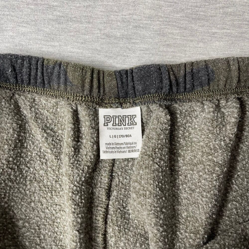 Victoria's Secret PINK Logo Camouflage Ivy Fleece Campus Jogger Sweatpants - Picture 11 of 11